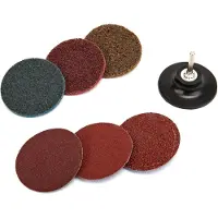 HBM 75 mm schuur en cleanset met 6 mm houder 7-delig
