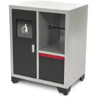 HBM Deluxe Afvalbak en Papierhouder Voor Werkplaatsinrichting