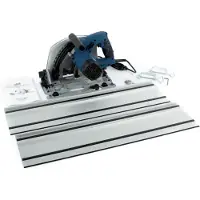 HBM 190 mm Professionele 1400 Watt Invalzaag, Liniaalzaag met 2 x 700 mm Liniaal