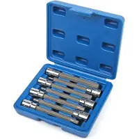HBM 7 Delige Profi 3/8 inch Lange Inbus Doppenset 3 – 10 mm Model 2