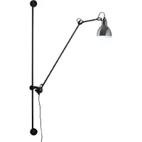 DCW éditions Wandlampe , 214 Round, Zwart, Woonkamer, Metaal, Designer