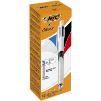 BIC Pen 4Colours 3 kleuren Vulpotlood 12 Stuks