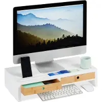 Relaxdays Stuwkracht, Monitorstijgers, Wit