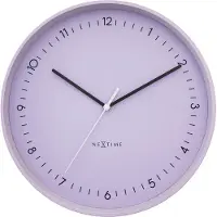 Nextime - Wandklok 40cm - Stil - Lavendel - Metaal - 'Berlin
