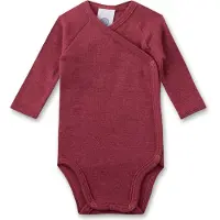 Sanetta - Kid's Wrapover Body 1/1 Wool - Merino-ondergoed 56/62, rood