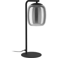 Eglo Strakke Tafellamp Ciampino Ø 15cm Met Smoke Glas