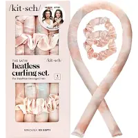 Kitsch , The Satin Heatless Curling Set, Zonsondergang Tie Dye, Eén Set