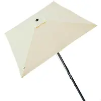 Aktive Aluminium Square Pole Height Uv Protect Parasol 270x270 Cm 48 Mm 260 Cm Beige