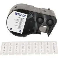 Brady M5-118-499 nylonweefsel labels zwart op wit 25,4 mm x 9,53 mm (origineel)