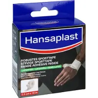 Hansaplast Stevige Sporttape Latexvrij 2,5 cm x 10 m 1 St Verband(en)