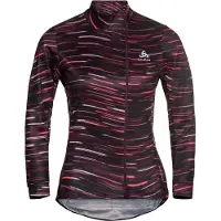 Odlo Fietsshirt Women Midlayer Full Zip Zeroweight Ceramiwarm Winetasting-S