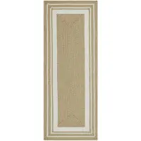 NORTHRUGS Jute Buitenkleed Braids - Beige 80 x 200 cm