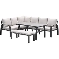 Garden Impressions Vasano Lounge Diningset Links Desert Sand