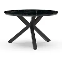 Tierra Outdoor Oblong Tuintafel Marble Charcoal dia. 120 cm