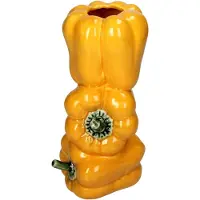 HD Collection Vaas Paprika Fijn Aardewerk Geel 11x9.8x19.9 cm