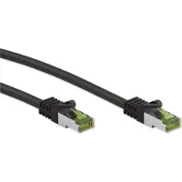 Goobay GHMT-gecertificeerde CAT 8.1 3m patchkabel, S/FTP (PiMF), zwart