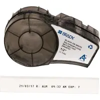Brady M21-500-7425 tape polypropyleen | zwart op wit | 12,7mm x 6,40m