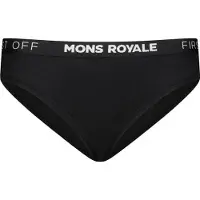 Mons Royale - Women's Folo Merino Briefs - Merino-ondergoed S, zwart