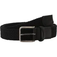 Lloyd Gevlochten riem zwart, Effen