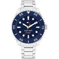 Tommy Hilfiger Analoog horloge 'OCEANIC' donkerblauw / zilver