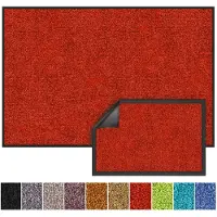 Floordirekt Deurmat - Droogloopmat - Schoonloopmat - Rhine - Waten Melon Red - 200 x 200 cm