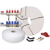 Vloerverwarming-Direct 14 Groeps Set Open LT-verdeler (14 groeps)