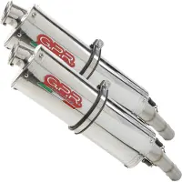 Gpr Exhaust Systems Trioval Dual Aprilia Pegaso Strada 650 05-09 Gehomologeerde Slip On Uitlaatdemper