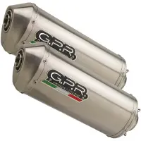 Gpr Exhaust Systems Satinox Dual Yamaha Tdm 850 91-01 Gehomologeerde Slip On Uitlaatdemper