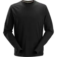 Snickers Workwear 2496 T-shirt met Lange Mouwen Zwart maat M heren