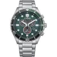 Citizen Analoog horloge groen / zilver