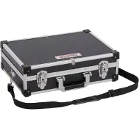 Kreator KRT640101B aluminium koffer zwart - 3 compartimenten - 420 x 300 x 125 mm