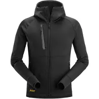 Snickers Workwear 8026 Polartec Power Stretch Hoodie met Volledige Rits Zwart maat XL heren