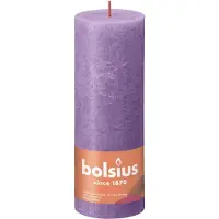 Bolsius Stompkaars Rustiek Vibrant Violet - 19 cm / ø 7 cm