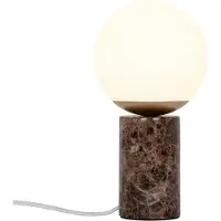Nordlux Tafellampe , Lilly Marble, Roestbruin, Woonkamer, Steen