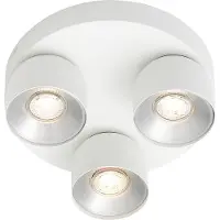 Nordlux Pitcher Ø27cm LED Opbouwspot | 3x GU10 Max 10W | Dimbaar | Wit