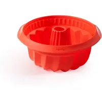 Lékué diepe tullbandvorm siliconen Ø22 cm Rood