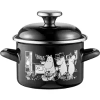 Muurla Moomin geëmailleerde pan hoge deksel 1,5 L Kitchen