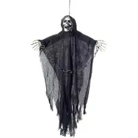 Smiffys Decoratief hangende grimreaper Jimmy 90cm