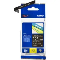 Brother Tape TZe-335 Wit op zwart (12 mm)