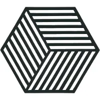 Zone Hexagon pannenonderzetter zwart