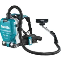 Makita DVC261ZX11 - Stofzuiger - Blauw - Li-Ion - Accu rugstofzuiger body - (2x 18V) incl. 4-delige