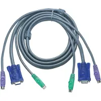 Aten 2L-5005P/C KVM PS/2 VGA Kabel, grijs, 5 m