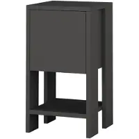 Merkloos Nachtkastje - Stijlvol Antraciet - 30x55x30cm - Duurzaam Melamine