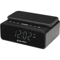 Roadstar CLR-700Qi, digitale wekker, rechthoekig, zwart, 12 uur, FM-radio/zomerstand