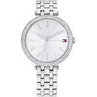 Tommy Hilfiger Analoog horloge 'NATALIE' marine / rood / zilver / wit
