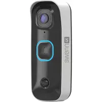 Swann Buddy4K Video Deurbel - Slimme Video Deurbel - Inclusief Chime - SwannShield AI Voice Assistant - 4K ultra HD video - Accu - Nachtvisie - Geen Abonnement - Inclusief 32GB SD Card