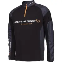 Savage Gear Tournament Gear Half Zip Sweatshirt Zwart M Man