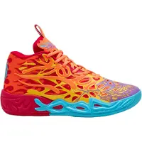 Puma MB.04 Phoenix uniseks basketbalschoenen, Rood/Oranje, Maat 46