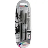Pentel pack de 1 pinceau pocket brush stylo pinceau gfkp + 2 cartouches fp10 xgfkp fp10