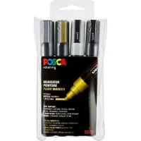 Posca PC-5M acrylmarkerset metallic (1,8 - 2,5 mm rond) 4 stuks
